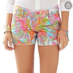 Lilly Pulitzer Callahan short Scuba to Cuba 4 VGUC